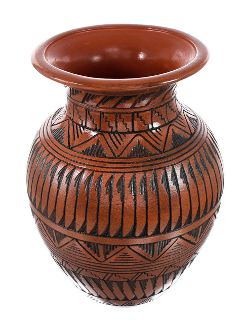 Navajo Hand Crafted Butterfly Pottery By Artist Shyla Watchman AX129334